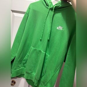 Green Nike hoodie